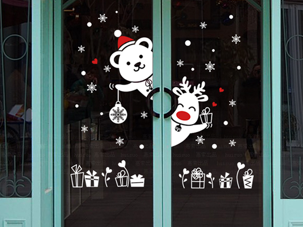 Window clipping sticker material selection