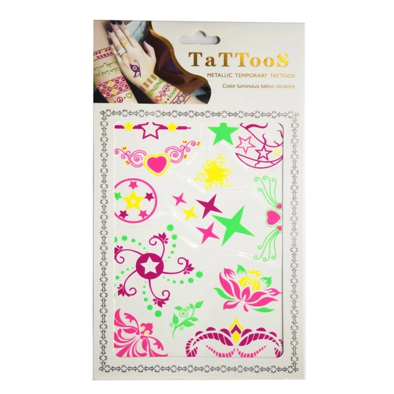 Color Luminous Tattoo Sticker